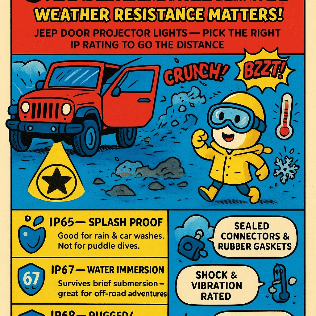 jeep door projector lights - Lights