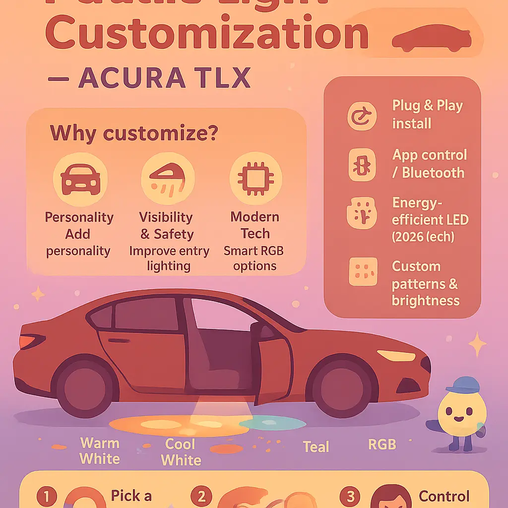 acura tlx door lights - Puddle