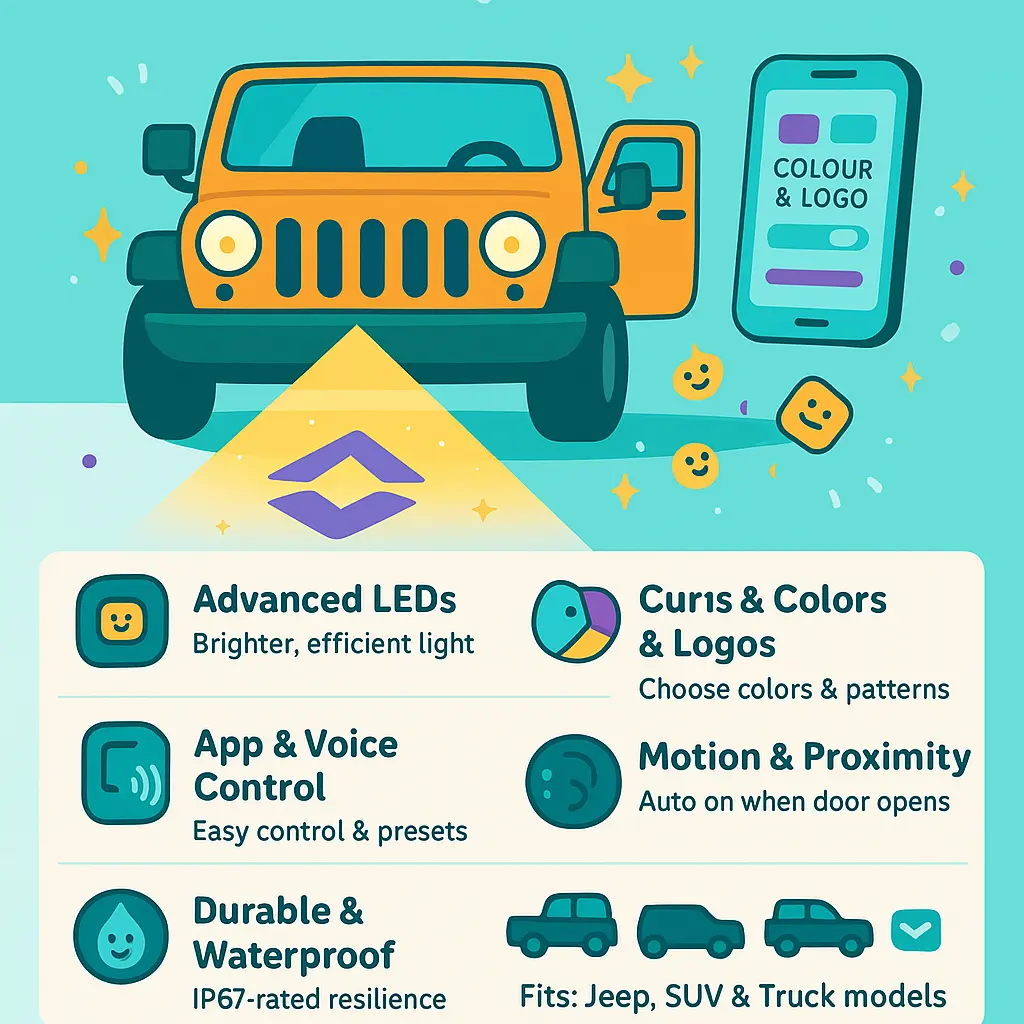 jeep door projector lights - Accessories