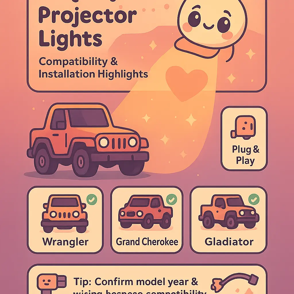 jeep door projector lights - Projector